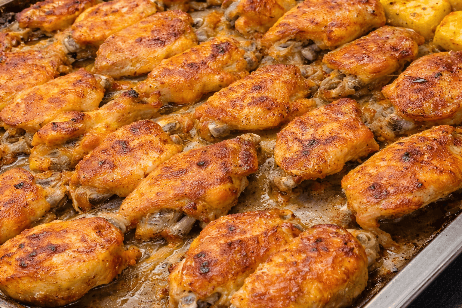 Fırında Mangal Tadında Kanat Tarifi