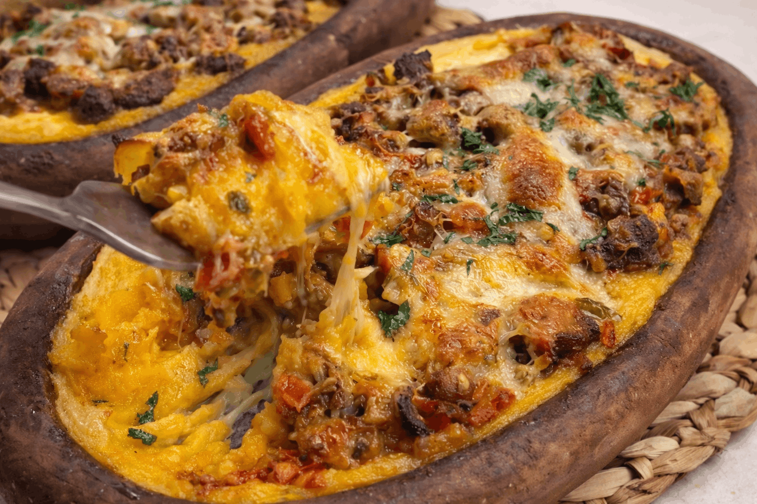 Fırında Püreli Et Sote (Güveçte)