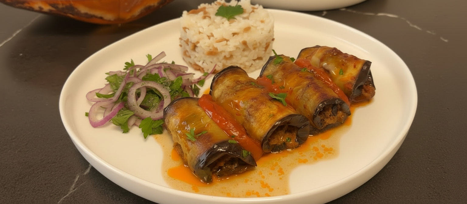 Kıymalı Patlıcan Sarma Tarifi