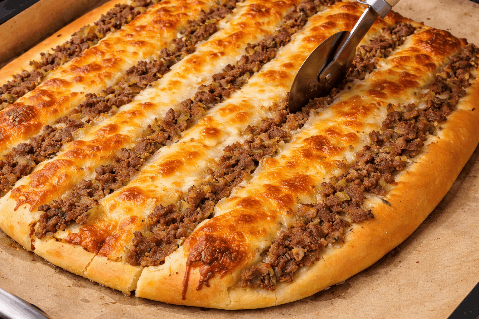 Lahmacun Pide (Lahmacun Tadında Pofuduk Pide)