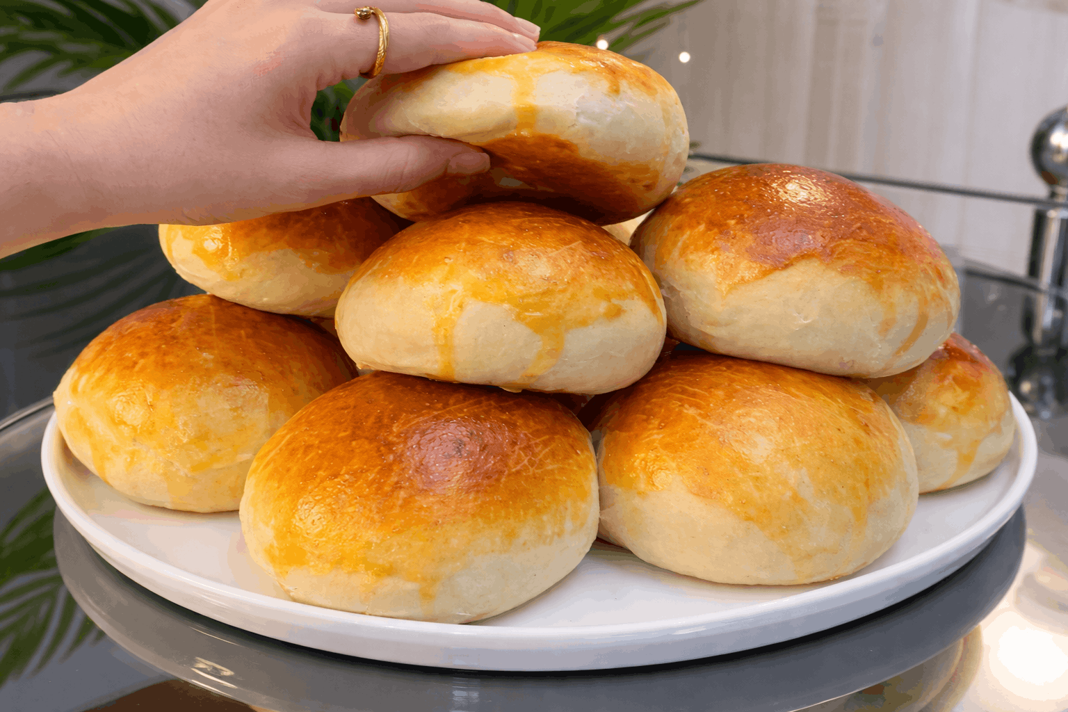 Pamuk Dokulu Yumuşacık Sandviç Poğaça